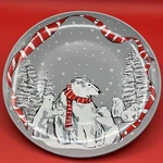 Vintage Vera Bradley Beary Merry Christmas Cookie Dinner Plate Polar Cola. Fixed Price $8.00.
