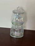 Gumball Machine Target Bullseye Playground Ceramic & Glass Canister Iridescent. Fixed Price $15.00.