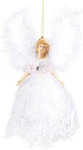 White Victorian Sparkle Feather Angel Christmas Tree Decoration Hanging Penda.... Fixed Price $36.99.