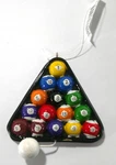 Hallmark Pool Billiard Balls Racking Triangle Ornament. Fixed Price $13.16.