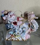 December Diamonds Santa In Seahorse Sleigh Nautical Christmas Ornament Nwt. Fixed Price $19.99.