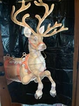 Wowindow Poster Christmas Decor Dashing Reindeer. Fixed Price $14.00.