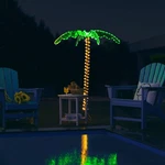Costway 5 Ft Tropical Led Rope Light Palm Tree Pre-lit Artificial Decor. Fixed Price $65.99.