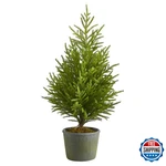 Nearly Natural 3FT Norfolk Island Pine Artificial Tree Decorative Planter. Fixed Price $96.61.