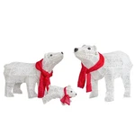 Set Of 3 Lighted Polar Bear Family Christmas Decorations Pre-lit Holiday. Fixed Price $230.18.