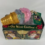 Old World Christmas Double Dip Ice Cream Cone Blown Glass Ornament New. Fixed Price $14.00.