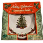 Christopher Radko Christmas Soup Plates 4-PACK Rimmed 9" Holiday Celebrations. Fixed Price $46.74.