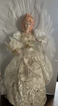 Vickerman 18" Angel Feather Wings Christmas Tree Topper Cream And Gold. Fixed Price $59.99.