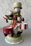 Yankee Candle Circus Snowman Christmas 9.5 Ceramic Tea Light Holder. Fixed Price $27.00.