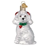 Old World Christmas White Poodle Ornament. Fixed Price $26.99.