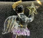 Christmas Holiday Hand Spun Glass Angel Ornament Gerson Intl. Tree Decoration. Fixed Price $10.00.