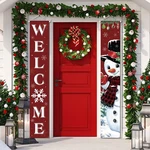 Tiamon 2 Pcs Christmas Door Banners For Front Porch Winter Snowman Welcome Ba.... Fixed Price $17.09.