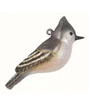 Tufted Titmouse Blown Glass Handcrafted Bird Christmas Ornament Nib Cobane. Fixed Price $21.99.
