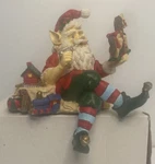 Kurt Adler Santa Workshop Christmas Holiday Stocking Hanger Holder Heavy Base. Fixed Price $29.99.