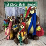 Costco 3 Piece Bear Family Christmas Decor Holiday Poppa Momma Baby Large. Fixed Price $95.00.