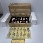 Thomas Pacconi Museum Series 12-PIECE Glass Christmas Ornaments Set Wood Crate. Fixed Price $41.65.