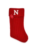 Holiday Time 19" Knit Monogram Christmas Stocking, Letter "n" Red White Initial. Fixed Price $14.99.