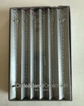 New Set 12 Crate & Barrel 5.5 " Clear Glass Icicle Christmas Ornaments Twist. Fixed Price $30.00.