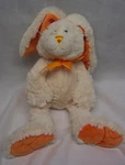 Ganz Extra Soft Cream & Orange Jo-jo Bunny Rabbit 14" Plush Stuffed Animal. Fixed Price $18.50.