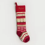 New Pottery Barn Kids Fair Isle Knit Christmas Stocking Peyton Monogrammed. Fixed Price $38.00.
