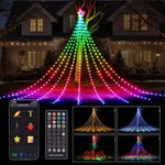 16.4 Ft Christmas Decorations Outdoor Star String Lights,smart App Remote Con.... Fixed Price $77.21.