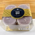 New Chesapeake Bay Home Scents Tonka Spice Votive Candles Pack Of 4. Fixed Price $14.84.
