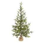 4' Fraser Fir Artificial Christmas Tree, Clear Led, Burlap Base, Bendable Branch. Fixed Price $87.99.