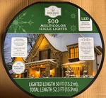 New! Holiday Time 500-COUNT Multicolor Led Icicle Lights With White Wire. Fixed Price $29.95.