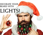 Beardaments Lights- Up Ornaments, 16PC Christmas Facial Hair Baubles. Fixed Price $17.99.