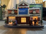 2009 Holiday Time Walmart Super Center Christmas Village Lighted Building W/box. Fixed Price $17.50.