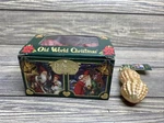 Vtg Merck Family World Christmas 2001 Gold Glitter Peanut Glass Ornament 3. Fixed Price $10.49.