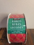 Kirkland Wired-ribbon 45.7M New In Package & Gold Two Tone Stripes 1/2. Fixed Price $19.00.