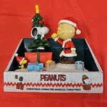Peanuts Snoopy & Charlie Brown Kurt Adler Christmas Tree Musical Light Table Nib. Fixed Price $49.99.