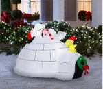 Peanuts 4.5FT Snoopy & Woodstock Igloo Scene Holiday Christmas Inflatable Gemmy. Fixed Price $99.99.