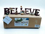 Believe Mini 7PC Nativity Christmas Decor By Crossroads Blossom Bucket With Box. Fixed Price $25.00.