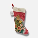 Sferra Red Retro Cookies Wool Velvet Christmas Stocking 19 "jaci". Fixed Price $61.58.