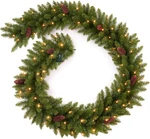9 Ft Christmas Garland Pre-lit 70 Led Lights Holiday Artificial Decor For Stairs. Fixed Price $42.49.