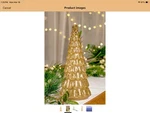 Glass Christmas Tree Decorations Indoor Mercury Led Tabletop. Fixed Price $7.00.