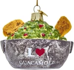 Noble Gems "i Love Guacamole" Glass Bowl Christmas Ornament NB1446 New. Fixed Price $16.08.