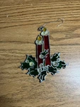 Vintage Kurts Adler 1979 Stained Glass Christmas Candle Ornament 3.5. Fixed Price $11.96.