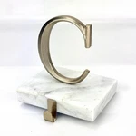 Letter Genuine Marble Monogram Stocking Holder Initial Xmas Holiday Wondershop. Fixed Price $31.99.