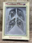 Vtg Commodore Christmas Classics Clear Glitter Glass Teardrop Ornaments Romania. Fixed Price $19.99.