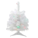 Northlight 18" Led Snow White Artificial Christmas Tree Multi-color Lights. Fixed Price $31.49.