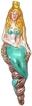 December Diamonds Mermaid Sitting Seashell Glass Christmas Ornament 79-80952 8". Fixed Price $13.99.