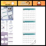 3-MONTH Wall Calendar 2026-2028, Vertical Display, Thick Paper, Folded Design, 1. Fixed Price $25.19.