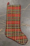 Kim Seybert! Beaded Christmas/holiday Stocking Multicolored Plaid New No Tag. Fixed Price $99.99.