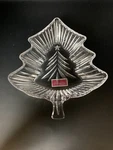 Mikasa Holiday Evergreen Crystal Dish 8" WY153/258 Nib. Fixed Price $12.00.