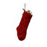 Meiosuns Christmas Stockings Cable Knit Length 18",PACK Of 1, Burgundy. Fixed Price $16.99.