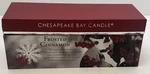 New Chesapeake Bay Frosted Cinnamon Scented 3 Votive Candles Boxed. Fixed Price $19.99.