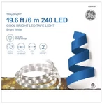 Ge Staybright 240-LIGHT 19.6-FT White Integrated Led Christmas Tape Lights. Fixed Price $24.99.